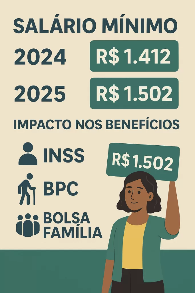 Salário Mínimo 2025. ChatGPT Image 31 de mai. de 2025.