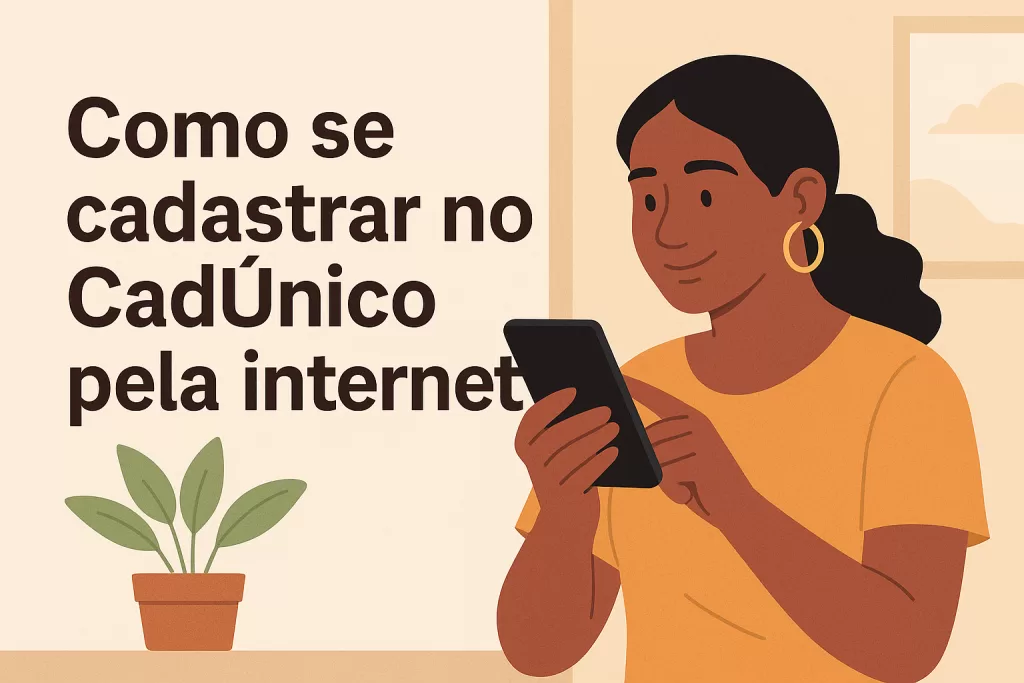 Como se cadastrar no cadúnico online. Imagem: ChatGPT Image 3 de mai. de 2025, 09_01_44