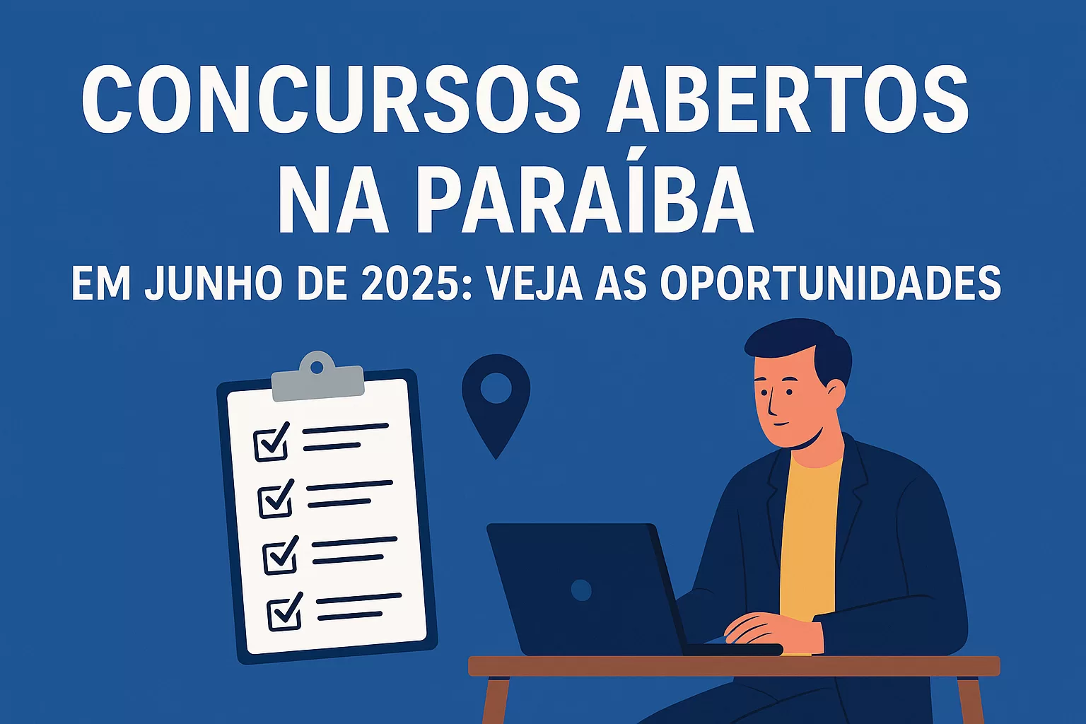Concursos Abertos na Paraíba em Junho de 2025. ChatGPT Image 04 de jun. de 2025.